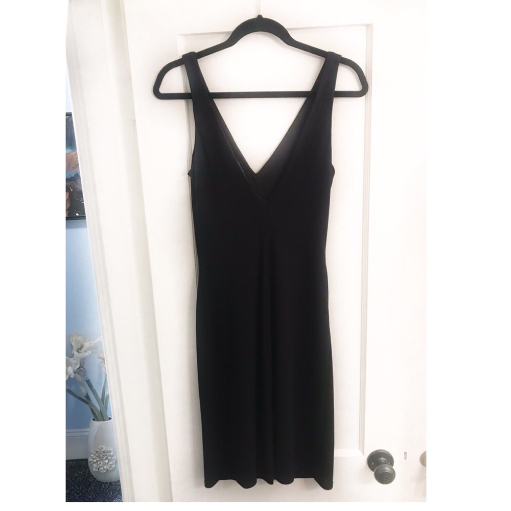 White House Black Market Black Cocktail Little Black Dress LBD Dress - Picture 5 of 7